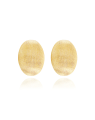 "Muse" gold pearl stud earrings (large)