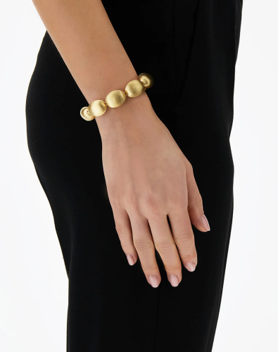 "Muse" gold beaded bracelet (medium)