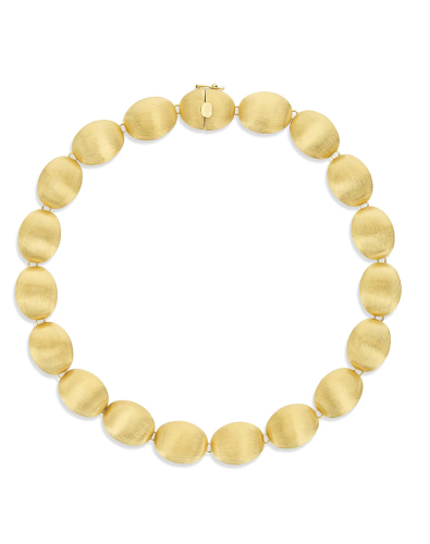 "Muse" gold beaded necklace (medium)