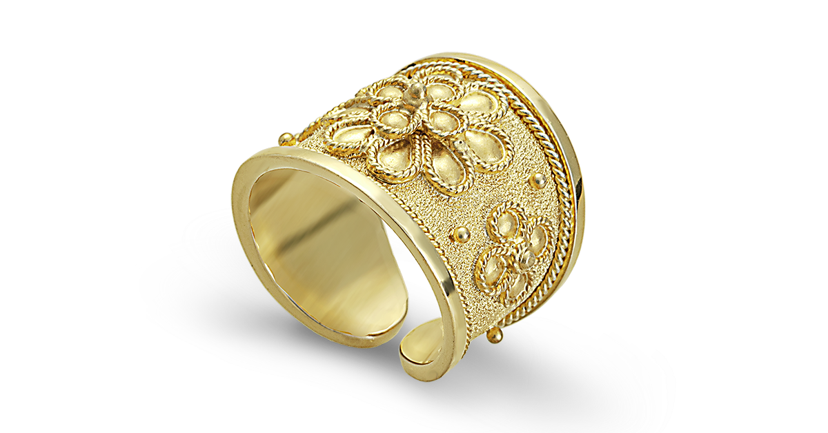 Byzantine Flower Ring